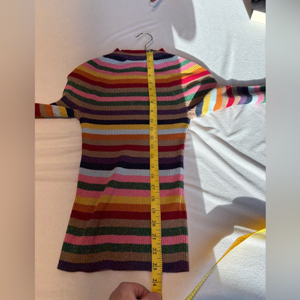 Boden multicolored stripe metallic sweater, small - Picture 7 of 10
